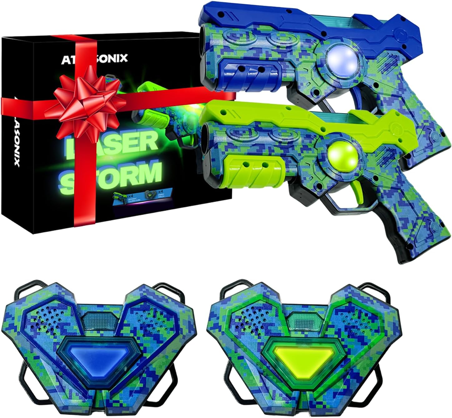 FORHISHER Pistolet Laser Game Enfant Lasertag avec Vilet 4 Poueurs Jeu Laser Tag Game Enfants Adultes Indoor Outdoor Jouets,Family Group Jouets Chrismas Cadeau Garçons Filles 6 7 8 9 10 11 12 FORHISHER Pistolet Laser Game Enfant Lasertag avec Vilet 4 Poueurs Jeu Laser Tag Game Enfants Adultes Indoor Outdoor Jouets,Family Group Jouets Chrismas Cadeau Garçons Filles 6 7 8 9 10 11 12