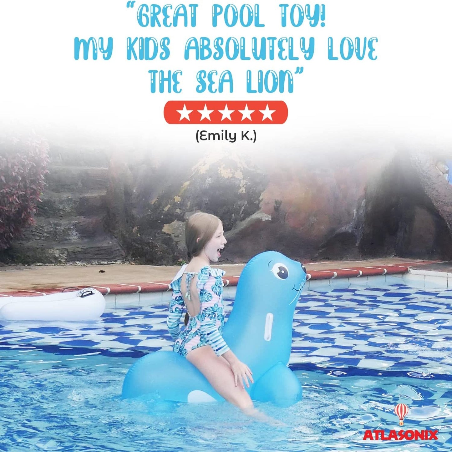 Inflatable Sea Lion Pool Float