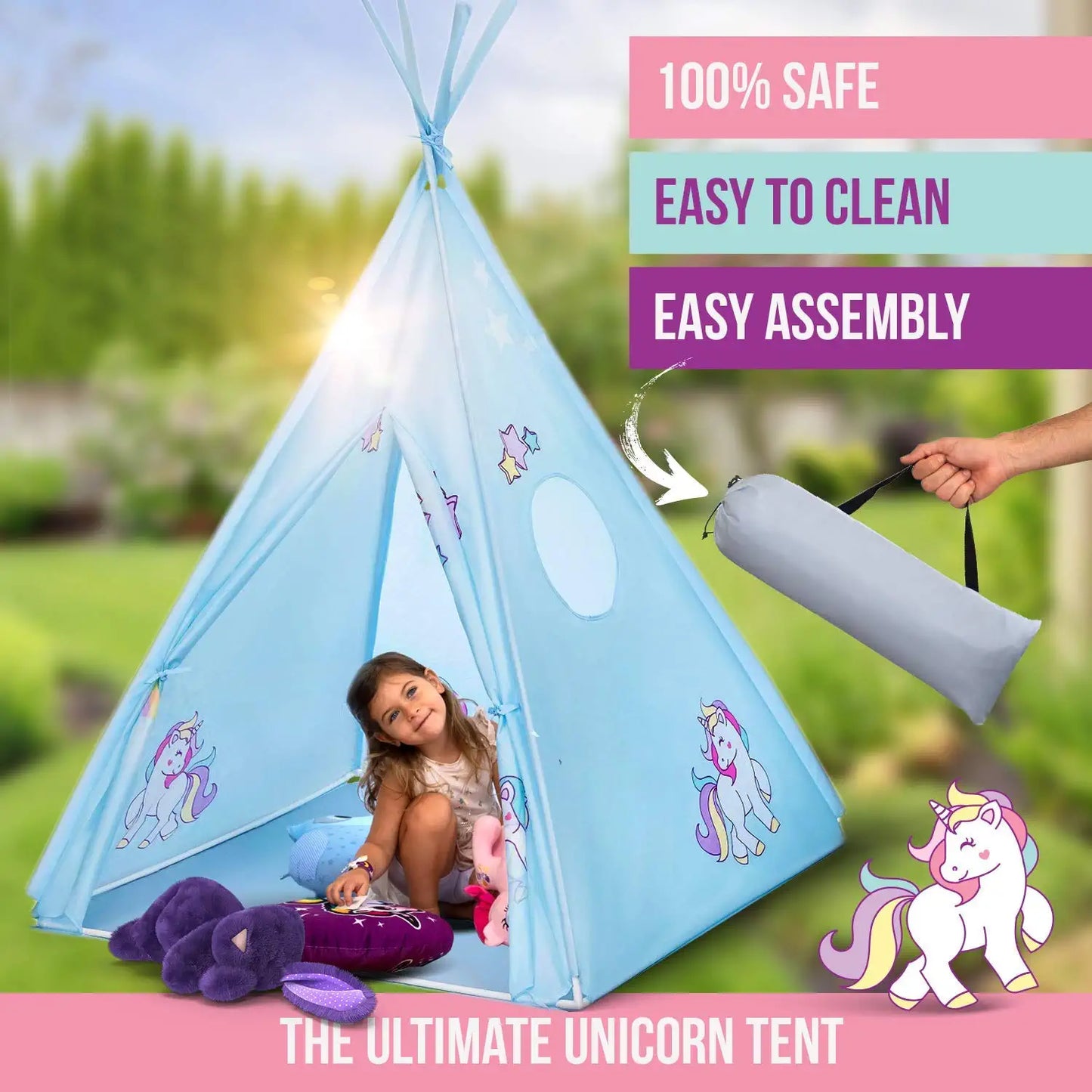 Unicorn Teepee Tent