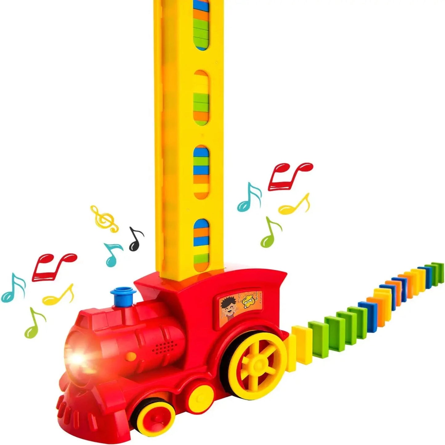 Domino Train Set - 80 Pcs. Fun and Colorful Train That Prepares Your ...