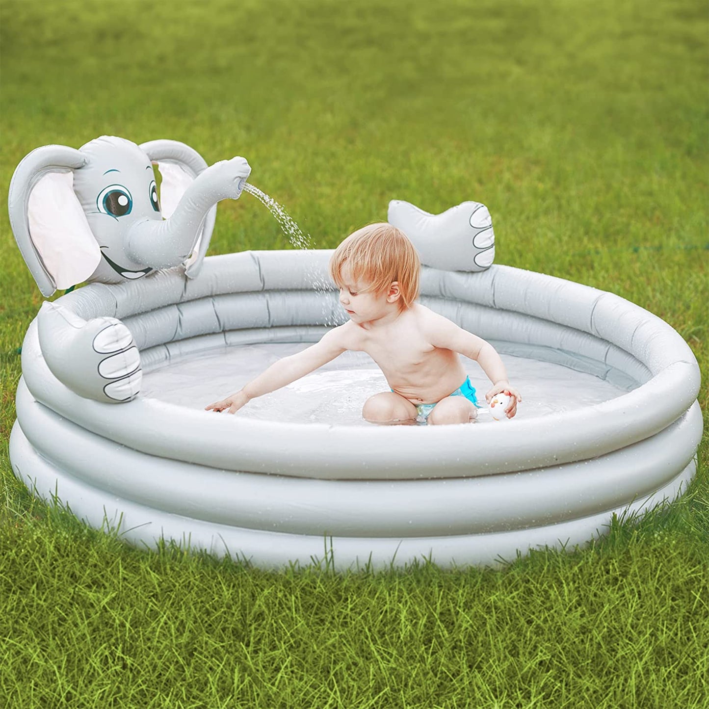 Inflatable Elephant Kiddie Pool