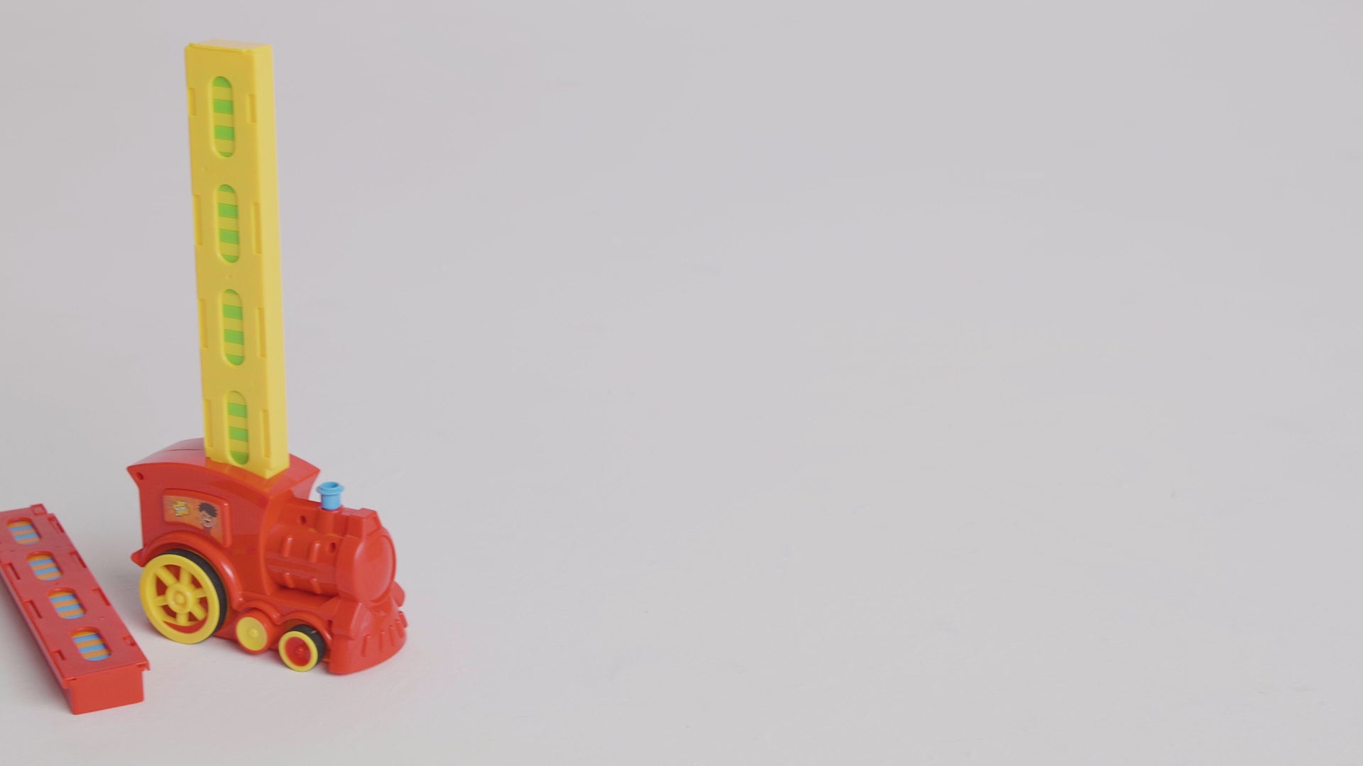 Domino Train Set - 80 Pcs. Fun and Colorful Train That Prepares